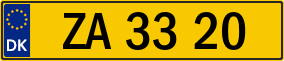 Trailer License Plate